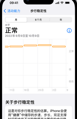 青河iPhone手机维修如何在iPhone开启'步行稳定性通知'