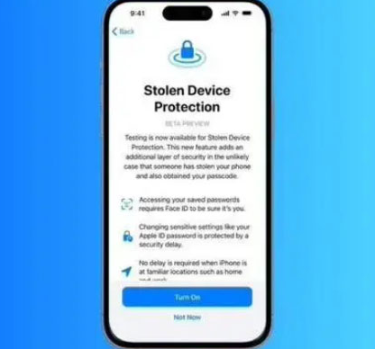 青河苹果授权维修店分享被盗设备保护功能开启方法 