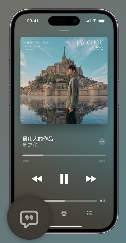 青河iphone维修分享如何在iPhone上使用Apple Music全新唱歌功能 