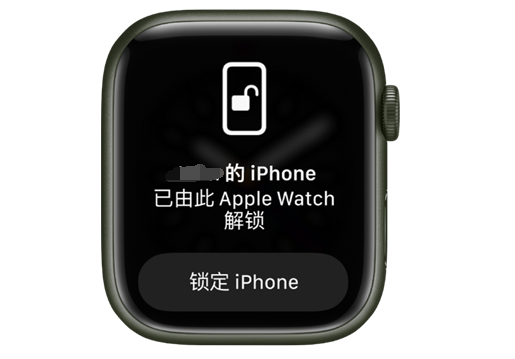 青河苹果手机维修分享用 AppleWatch 解锁配备面容 ID 的 iPhone方法 